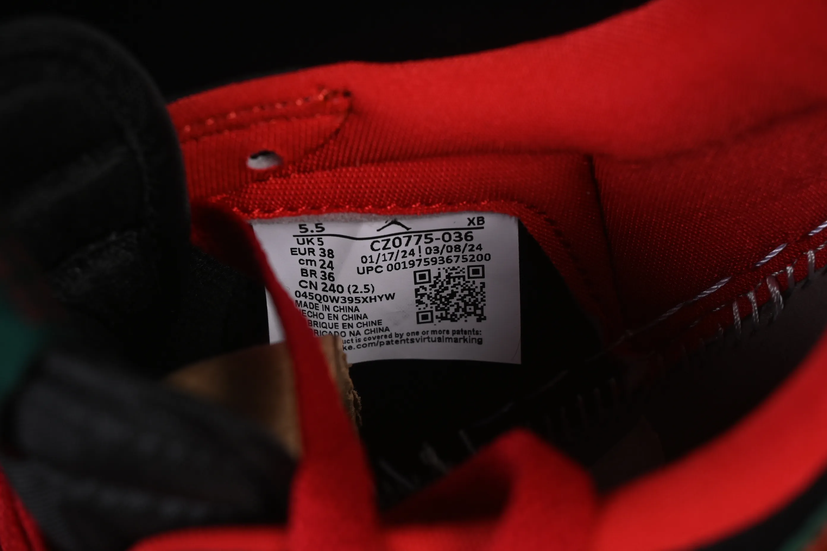 All Categories Air Jordan Jordan Series Basketball Shoes Air Jordan 1 Low Air Jordan 1 Low AJ1 Joe 1 Year of the Horse Limited Edition Low-State Cultural Casual Shoes CZ0775-036
